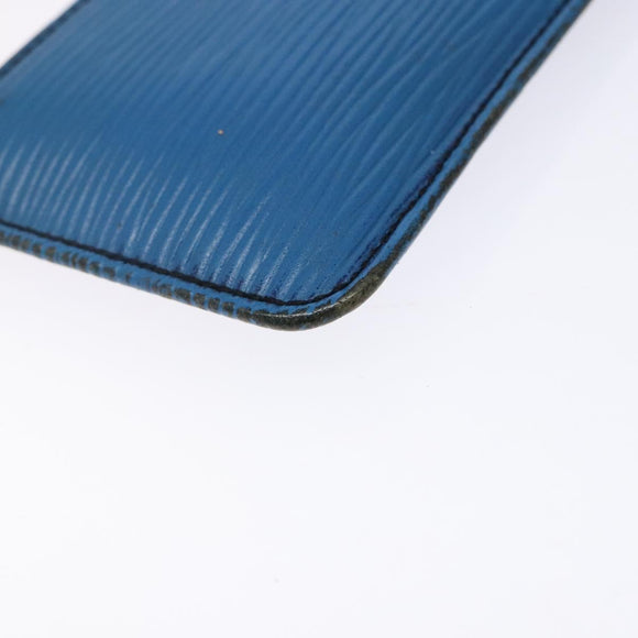 LOUIS VUITTON Epi Pochette Cles Coin Purse Blue M6380G LV Auth bs29085