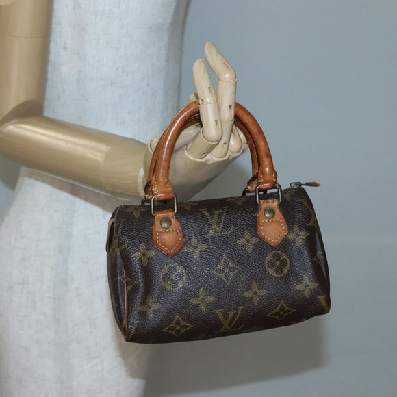 LOUIS VUITTON Monogram Mini Speedy Hand Bag M41534 LV Auth bs29086