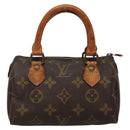 LOUIS VUITTON Monogram Mini Speedy Hand Bag M41534 LV Auth bs29086-13
