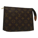 LOUIS VUITTON Monogram Poche Toilette 19 Pouch M47544 LV Auth bs29087-1