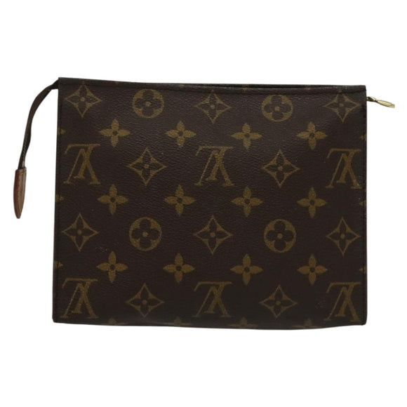 LOUIS VUITTON Monogram Poche Toilette 19 Pouch M47544 LV Auth bs29087