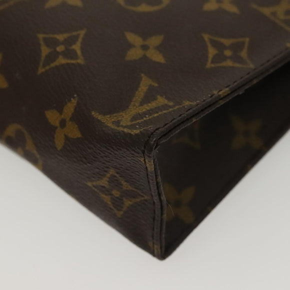 LOUIS VUITTON Monogram Poche Toilette 19 Pouch M47544 LV Auth bs29087