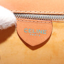 CELINE Macadam Canvas Shoulder Bag PVC Leather Brown Gold Auth bs29090-17