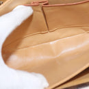 CELINE Macadam Canvas Shoulder Bag PVC Leather Brown Gold Auth bs29090-18