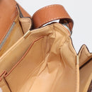 CELINE Macadam Canvas Shoulder Bag PVC Leather Brown Gold Auth bs29090-19