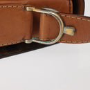 CELINE Macadam Canvas Shoulder Bag PVC Leather Brown Gold Auth bs29090-5