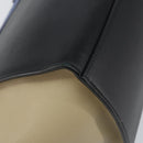 CELINE Trapeze Small Hand Bag Leather 2way Blue Gold Auth bs29092-18