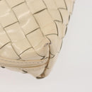 BOTTEGA VENETA INTRECCIATO Shoulder Bag Patent leather Beige Gold Auth bs29095-8