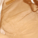 BOTTEGA VENETA INTRECCIATO Shoulder Bag Patent leather Beige Gold Auth bs29095-11