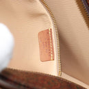 ETRO Paisley Hand Bag PVC Leather Brown Gold Auth bs29096-20