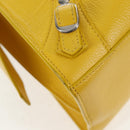 BALENCIAGA Neo Classic City Bag Leather 2way Yellow Silver 638521 Auth bs29099M-18