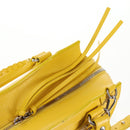 BALENCIAGA Neo Classic City Bag Leather 2way Yellow Silver 638521 Auth bs29099M-11