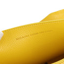 BALENCIAGA Neo Classic City Bag Leather 2way Yellow Silver 638521 Auth bs29099M-13