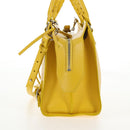 BALENCIAGA Neo Classic City Bag Leather 2way Yellow Silver 638521 Auth bs29099M-4