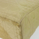 Christian Dior Canage Hand Bag Nylon Beige Silver Auth bs29100-10