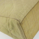 Christian Dior Canage Hand Bag Nylon Beige Silver Auth bs29100-11