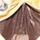 Christian Dior Canage Hand Bag Nylon Beige Silver Auth bs29100-20