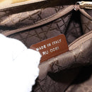 Christian Dior Canage Hand Bag Nylon Beige Silver Auth bs29100-22