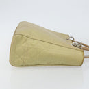 Christian Dior Canage Hand Bag Nylon Beige Silver Auth bs29100-4
