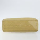 Christian Dior Canage Hand Bag Nylon Beige Silver Auth bs29100-9