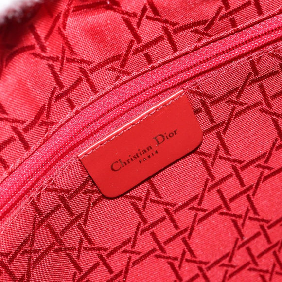 Christian Dior Canage Hand Bag Nylon Black Gold Auth bs29101