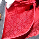 Christian Dior Canage Hand Bag Nylon Black Gold Auth bs29101-20