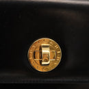 BVLGARI Hand Bag Leather 2way Gold Black Auth bs29102-16