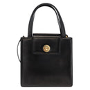BVLGARI Hand Bag Leather 2way Gold Black Auth bs29102-2