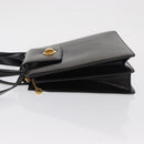 BVLGARI Handtas Leer 2way Goud Zwart Auth bs29102-5