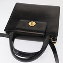 BVLGARI Handtas Leer 2way Goud Zwart Auth bs29102-6