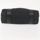 BVLGARI Logo Mania Hand Bag Canvas Black Silver Auth bs29103-5