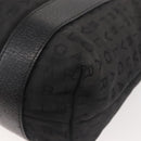 BVLGARI Logo Mania Hand Bag Canvas Black Silver Auth bs29103-15