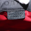 BVLGARI Logo Mania Hand Bag Canvas Black Silver Auth bs29103-18