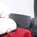 BVLGARI Logo Mania Hand Bag Canvas Black Silver Auth bs29103-12