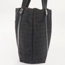 BVLGARI Logo Mania Hand Bag Canvas Black Silver Auth bs29103-3