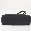 MCM Logogram Vicetos Chain Tote Bag PVC Black Gold Auth bs29106-10