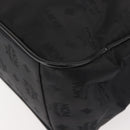 MCM Logogram Vicetos Chain Tote Bag PVC Black Gold Auth bs29106-12