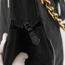 MCM Logogram Vicetos Chain Tote Bag PVC Black Gold Auth bs29106-15