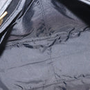 MCM Logogram Vicetos Chain Tote Bag PVC Black Gold Auth bs29106-18