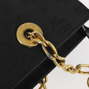 MCM Logogram Vicetos Chain Tote Bag PVC Black Gold Auth bs29106-8