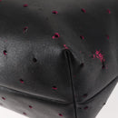 FENDI Tote Bag Leather Black Gold Auth bs29107-13