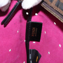 FENDI Tote Bag Leather Black Gold Auth bs29107-16