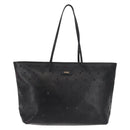 FENDI Tote Bag Leather Black Gold Auth bs29107-2
