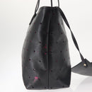 FENDI Tote Bag Leather Black Gold Auth bs29107-5