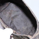 FENDI Zucca Canvas Mamma Baguette Shoulder Bag Black Brown Auth bs29108-11