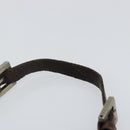 FENDI Zucca Canvas Mamma Baguette Shoulder Bag Black Brown Auth bs29108-8