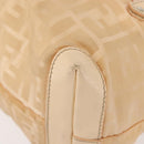 FENDI Zucca Canvas Hand Bag Beige Auth bs29109-15