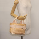 FENDI Zucca Canvas Hand Bag Beige Auth bs29109-20
