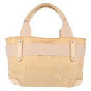 FENDI Zucca Canvas Hand Bag Beige Auth bs29109-2
