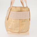 FENDI Zucca Canvas Hand Bag Beige Auth bs29109-4